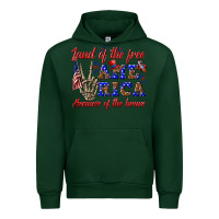 Forest Green land of the free america because of the brave Urban Hoodie - texasbilliewilder
