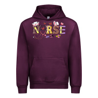 Mauve Wine easter nurse Urban Hoodie - RanaPortraitStore