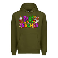 Army Green p.e. teacher cinco de mayo Premium Hoodie - texasbilliewilder