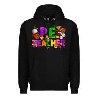 Black p.e. teacher cinco de mayo Premium Hoodie - texasbilliewilder