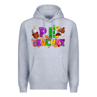 Heather Grey p.e. teacher cinco de mayo Premium Hoodie - texasbilliewilder