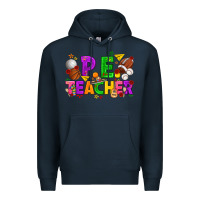 Navy p.e. teacher cinco de mayo Premium Hoodie - texasbilliewilder