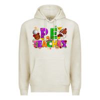 Oatmeal Heather p.e. teacher cinco de mayo Premium Hoodie - texasbilliewilder