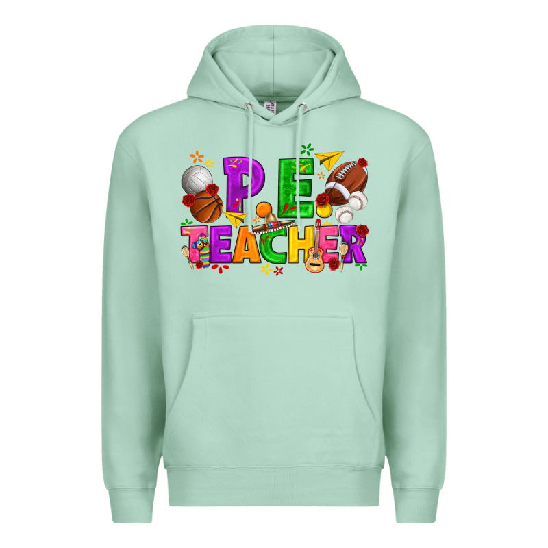 P.e. Teacher Cinco De Mayo Premium Hoodie by texasbilliewilder | Teevron