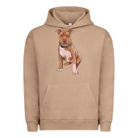 Pigment Burro brown pitbull Urban Hoodie - RanaPortraitStore