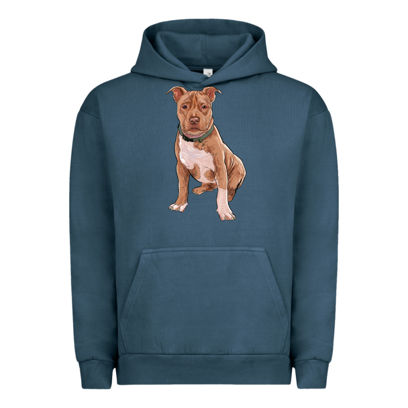 Brown Pitbull Urban Hoodie by RanaPortraitStore | Teevron
