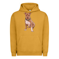 Pigment Peanut Butter brown pitbull Urban Hoodie - RanaPortraitStore