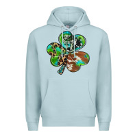Blue Mist western shamrock Premium Hoodie - RanaPortraitStore