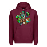 Burgundy western shamrock Premium Hoodie - RanaPortraitStore