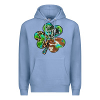 Colony Blue western shamrock Premium Hoodie - RanaPortraitStore