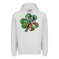 Dove Grey western shamrock Premium Hoodie - RanaPortraitStore