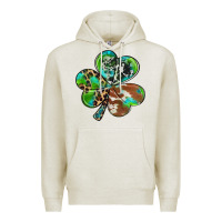 Oatmeal Heather western shamrock Premium Hoodie - RanaPortraitStore