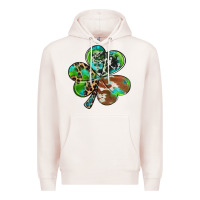 Pale Pink western shamrock Premium Hoodie - RanaPortraitStore