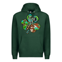 Sports Green western shamrock Premium Hoodie - RanaPortraitStore