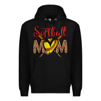 Black softball mom Premium Hoodie - Zillion Design Studio