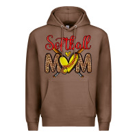 Chestnut softball mom Premium Hoodie - Zillion Design Studio