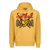 Mustard softball mom Premium Hoodie - Zillion Design Studio