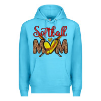 Ocean Blue softball mom Premium Hoodie - Zillion Design Studio