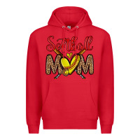 Red softball mom Premium Hoodie - Zillion Design Studio