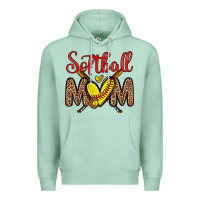 Seafoam softball mom Premium Hoodie - Zillion Design Studio