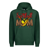 Sports Green softball mom Premium Hoodie - Zillion Design Studio