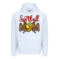 White softball mom Premium Hoodie - Zillion Design Studio