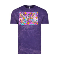 Cloud Purple unicorn Vintage Tee - Artiststas