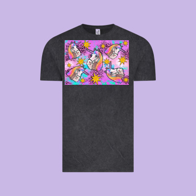 Unicorn Vintage Tee Designed By Artiststas