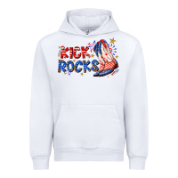 White kick rocks cowboy boots fourth of july Urban Hoodie - texasbilliewilder