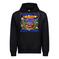 Black land of the free because of the brave Urban Hoodie - texasbilliewilder