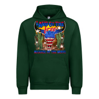Forest Green land of the free because of the brave Urban Hoodie - texasbilliewilder