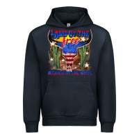 Navy land of the free because of the brave Urban Hoodie - texasbilliewilder