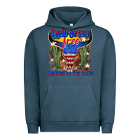 Pigment Midnight Navy land of the free because of the brave Urban Hoodie - texasbilliewilder