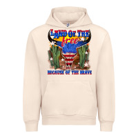 Sandshell land of the free because of the brave Urban Hoodie - texasbilliewilder