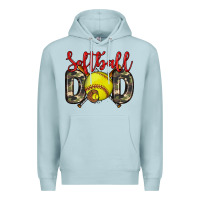 Blue Mist softball dad Premium Hoodie - Zillion Design Studio