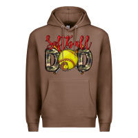 Chestnut softball dad Premium Hoodie - Zillion Design Studio