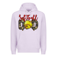 Lilac softball dad Premium Hoodie - Zillion Design Studio