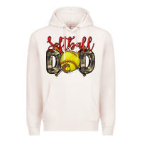Pale Pink softball dad Premium Hoodie - Zillion Design Studio