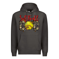 Smoke softball dad Premium Hoodie - Zillion Design Studio