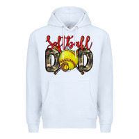 White softball dad Premium Hoodie - Zillion Design Studio