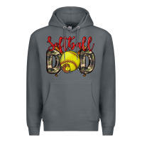 Rock softball dad Premium Hoodie - Zillion Design Studio