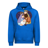 Cobalt holy night jesus birth Urban Hoodie - Zillion Design Studio