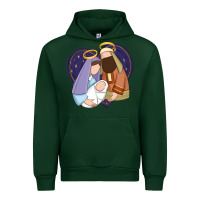 Forest Green holy night jesus birth Urban Hoodie - Zillion Design Studio