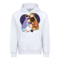 White holy night jesus birth Urban Hoodie - Zillion Design Studio
