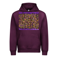 Mauve Wine mardi gras leopard Urban Hoodie - RanaPortraitStore