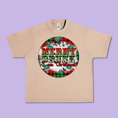 Merry Drunk I'am Christmas Urban Heavy Tee Designed By Artiststas