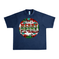 Navy Merry Drunk I'am Christmas Urban Heavy Tee - Artiststas