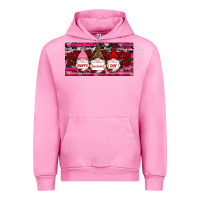 Fuchsia Pink Happy valentines day gnomes rose Urban Hoodie - RanaPortraitStore