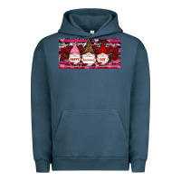Pigment Midnight Navy Happy valentines day gnomes rose Urban Hoodie - RanaPortraitStore