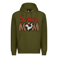 Army Green soccer mom Premium Hoodie - Zillion Design Studio